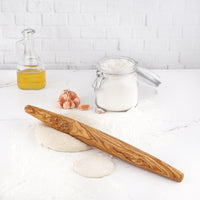 Olive Wood French Tapered Rolling Pin, Handmade Wooden Pastry & Dough Roller - ArtisRaw