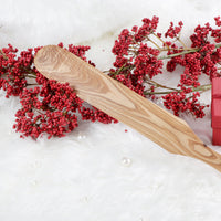 Straight Spatula  Olive Wood - ArtisRaw