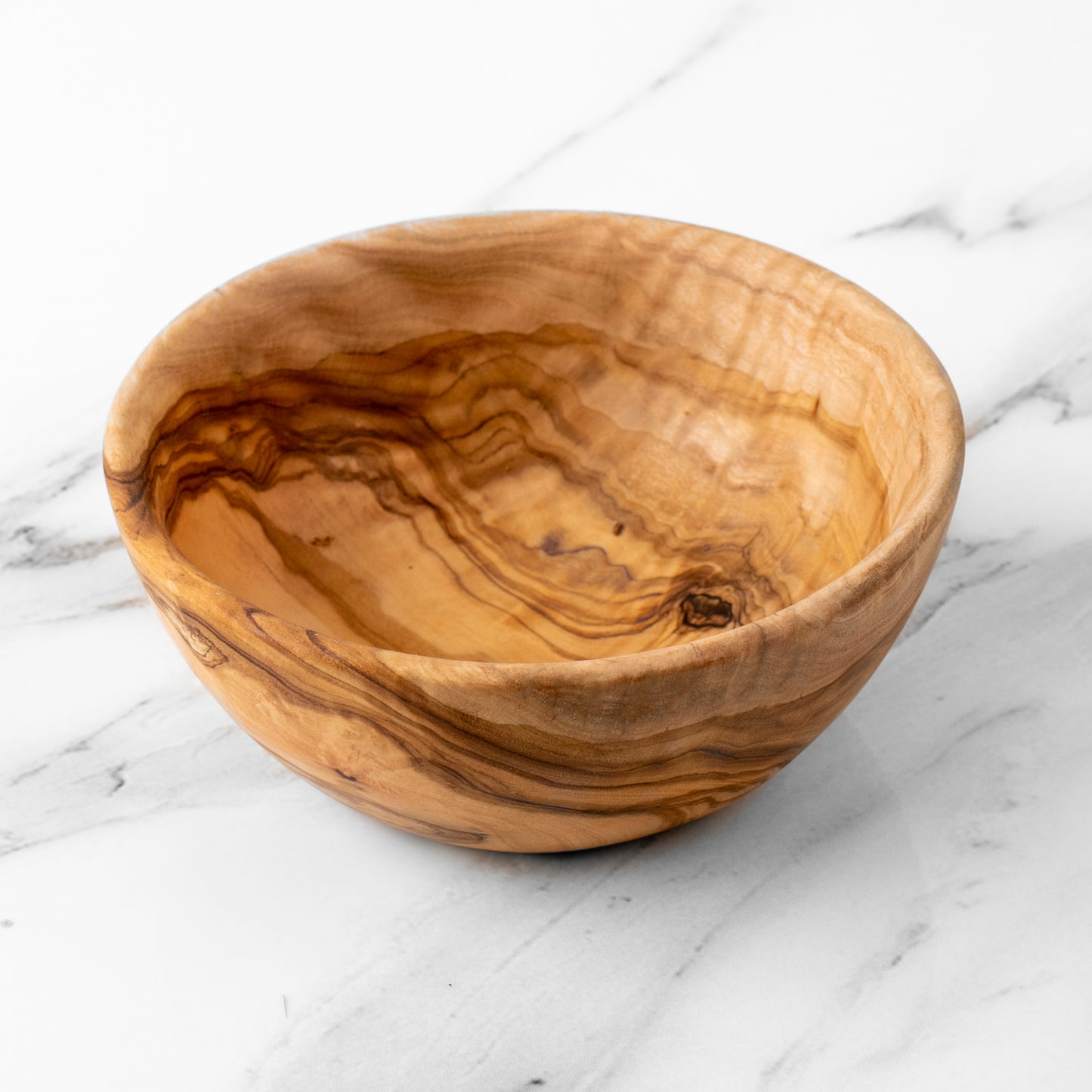 Handcrafted Rustic Olive Wood Bowl –Artisan Statement craft - ArtisRaw