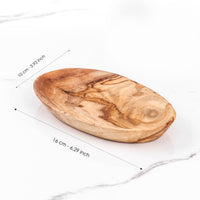 Set of 3 Handmade Small Wooden Dishes - ArtisRaw