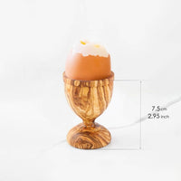 Easter Egg Cup Olive Wood - ArtisRaw